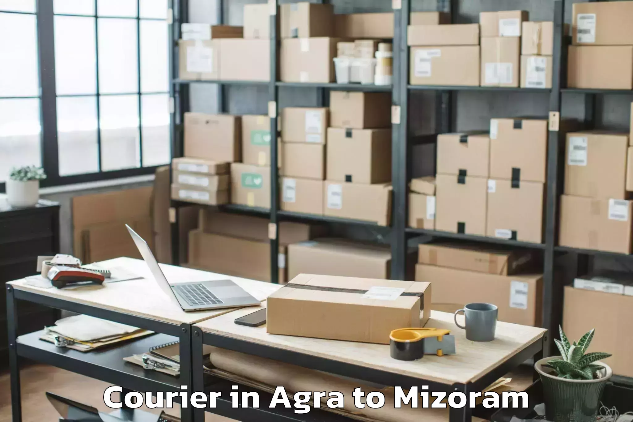 Book Agra to Lungsen Courier Online